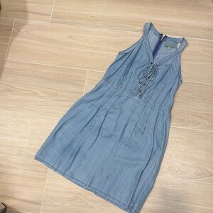 Worn once. Size medium denim dress